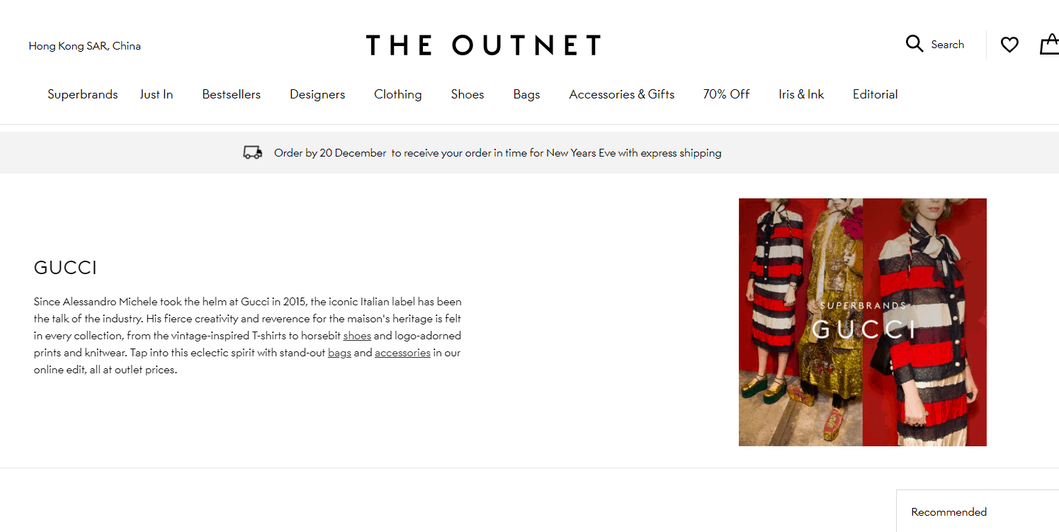 The Outnet折扣代碼2024-theoutnet精選Gucci好物低至5折促銷好價收大牌